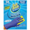 Big Time Products Nitrile Disposable Gloves, Nitrile, Powder-Free, OneSize, 50 PK, OneSize 160290